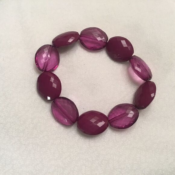 Light and Dark Acrylic Purple Bracelet - Picture 1 of 4